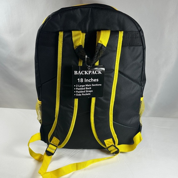 EagleSport Black and Yellow 18in Backpack - Picture 5 of 11